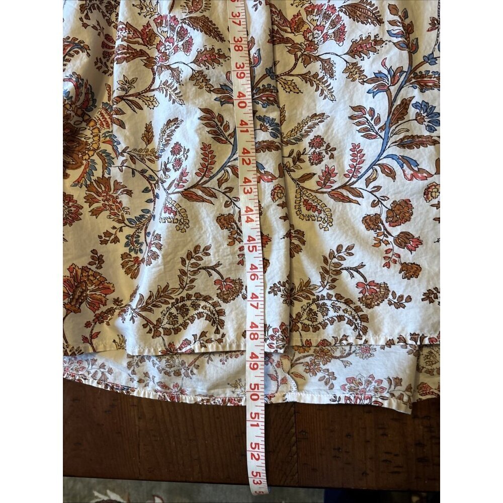 old navy dress Seersucker Long Sleeveless Beachy Size 2X NWT Tan Floral - Picture 7 of 9